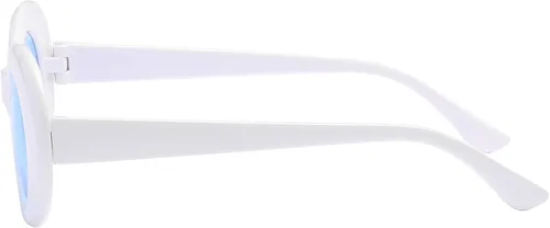 Vista 3 de ENSARJOE Retro Oval Sunglasses Unisex UV400 Resin Eyewear Round Lens Clout Goggles