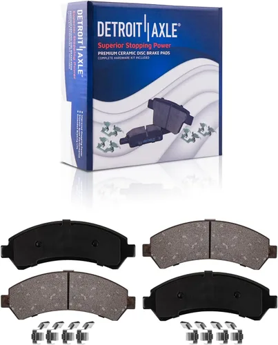 Vista 23 de Detroit Axle - Pastillas de Freno Traseras de Cerámica Izquierda Reemplazo de Pinza para Silverado Sierra Suburban 1500 Tahoe Yukon Escalade ESV EXT