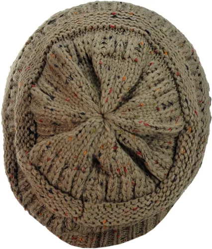Vista 22 de C.C Trendy Warm Chunky Soft Stretch Cable Knit Beanie
