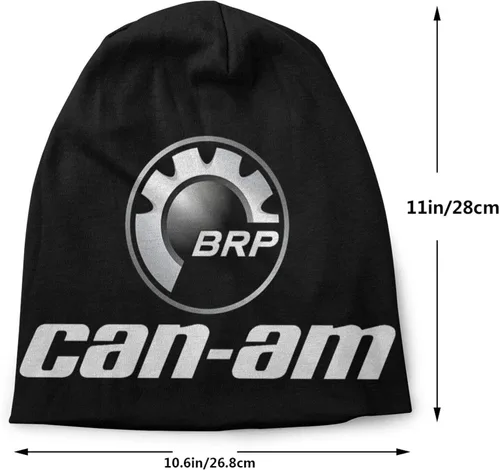 Vista 2 de Soft Warm Can-Am Logo Beanie Hat Men Women Skull Hat Knit Caps Black