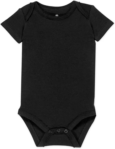 Vista 2 de HonestBaby Body unisex de algodón orgánico de manga corta para bebé, paquete múltiple