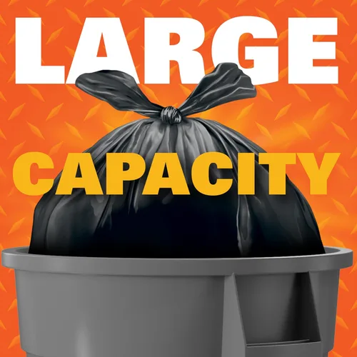 Vista 6 de Hefty Easy Flaps - Bolsas de basura grandes multiusos, 30 galones, 40