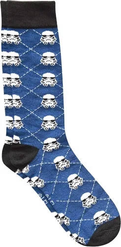 Vista 2 de STAR WARS Darth VaderStormtrooper Argyle Mens Crew Socks 4 Pair Pack