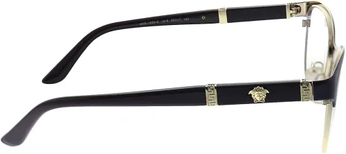 Vista 3 de Versace VE 1233Q 1418 - Gafas de ojo de gato de metal dorado pálido 2087in