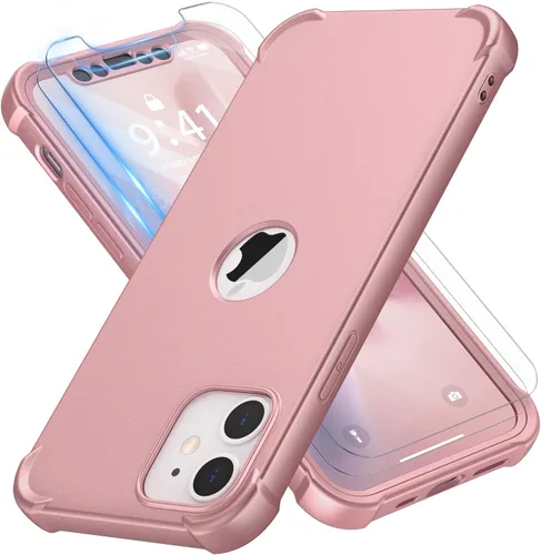 Vista 11 de ORETECH Funda para iPhone 11, con [2 protectores de pantalla de vidrio templado] [prueba de caídas de grado militar de 10 pies]
