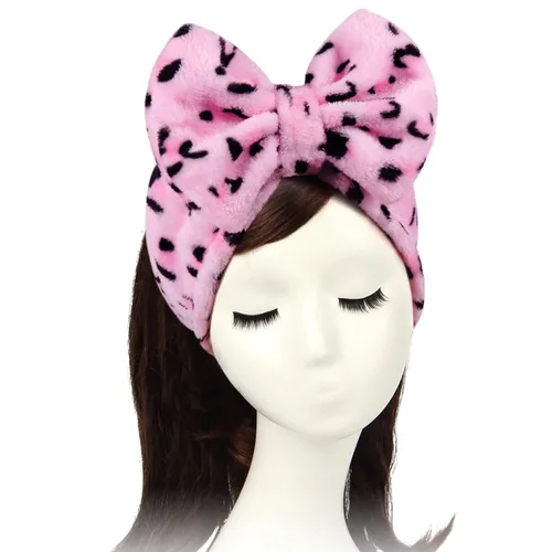 Vista 13 de Shintop Diadema de Spa, Diadema de Maquillaje de Vellón Coral Suave con Lindo Lazo, Banda Elástica para el Cabello para Lavar la Cara, Cuidado