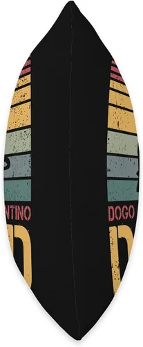 Vista 2 de Dogo Argentino Dad vintage dogs paw paws dog school Throw Pillow
