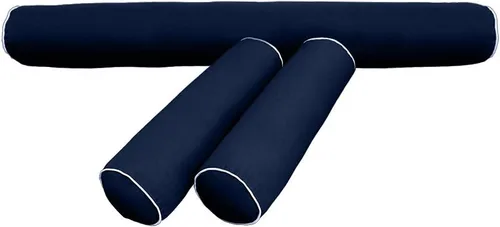 Vista 3 de *Solo funda* Funda de almohada estilo 6 individual XL de 78 x 8 pulgadas con ribete de contraste AD101