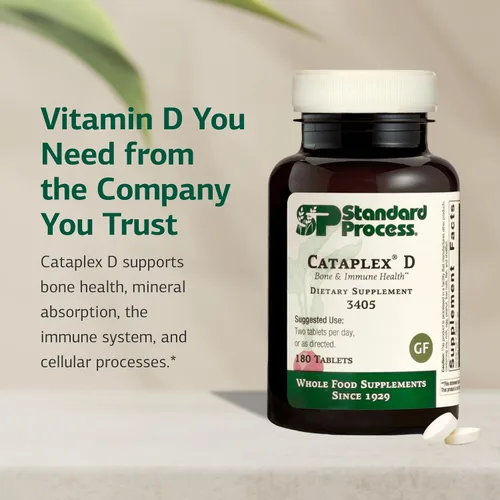 Vista 3 de Proceso estándar Cataplex D - Apoya el sistema inmunológico, la fuerza ósea y la salud ósea - Ayuda a la absorción de calcio - Contiene vitamina D