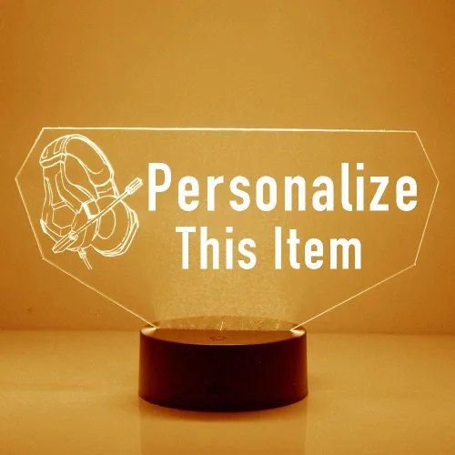 Vista 25 de MMS Arcade - Luz nocturna personalizada con control remoto, lámpara de luz LED grabada personalizada con tu nombre o texto, luz nocturna de juego