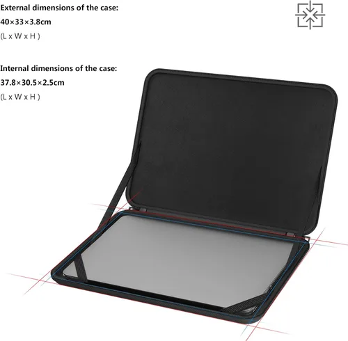 Vista 2 de Smatree Funda rígida de EVA de 16 pulgadas para portátil de juegos Alienware 16 Area-51 Compatible con portátil para juegos Alienware 16 Area-51