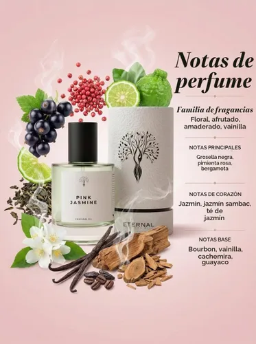 Vista 5 de Eternal perfume oils Perfume de jazmín rosa para hombres de larga duración Eau de Parfum perfume de mujer sin alcohol Perfumes de lujo unisex