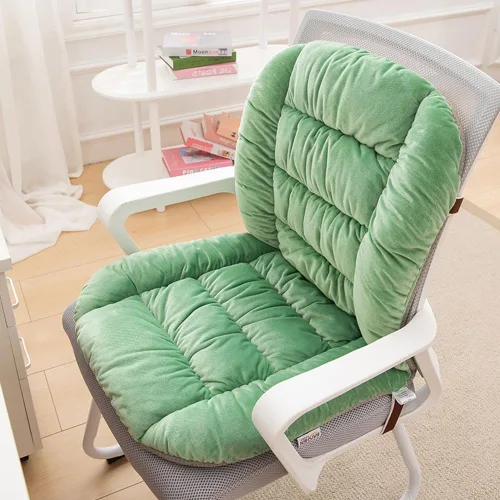 Vista 17 de Cojín para Silla de Oficina con Asiento Suave, Funda Desmontable, Soporte Lumbar, para Silla Mecedora, 90x50cm