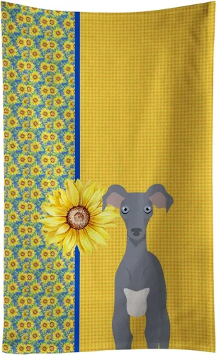 Vista 41 de Caroline's Treasures WDK5313KTWL - Toalla de cocina con diseño de girasoles de verano, color negro y tostado, Airedale Terrier, toalla de mano