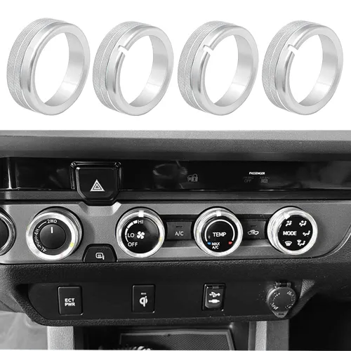 Vista 8 de Thor-Ind Cubierta de botón de CD de audio para interruptor de aire acondicionado, compatible con Toyota Tacoma 2016, 2017, 2018, 2019, 2020, 2021