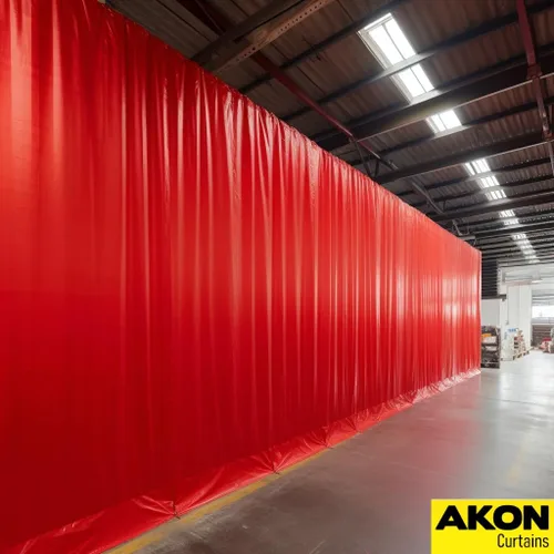 Vista 6 de AKON - Cortinas químicas con riel, paneles de barrera personalizados