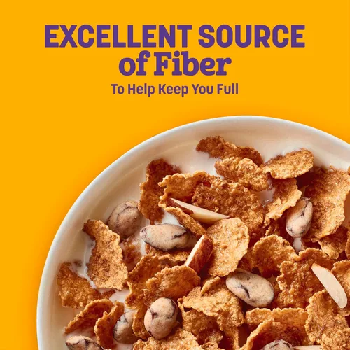 Vista 3 de Cereal de pasas y nueces, cereal alto en fibra, hecho con grano entero, 20.8 oz