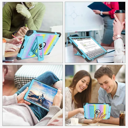 Vista 6 de BENTOBEN Funda para iPad de 9ª generación, funda para iPad de 8ª generación, funda para iPad de 7ª generación, iPad 10.2 2021/2020/2019, funda