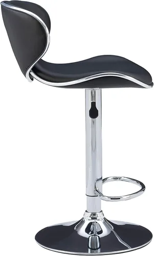 Vista 10 de Powell Furniture Powell PU, taburete de bar cromo/negro