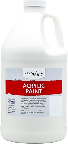 Vista 67 de Handy Art Pintura acrílica, juego de 12 colores, botellas de 16 onzas, acrílico líquido para estudiantes semibrillante, consistencia de flujo
