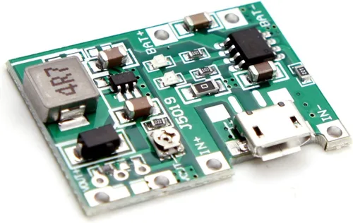 Vista 2 de Módulo de cargador de batería Micro-USB TP4056 de 3.7 V 7 W DC UPS con salida de refuerzo ajustable de 5 V, 9 V, 12 V, 27 V