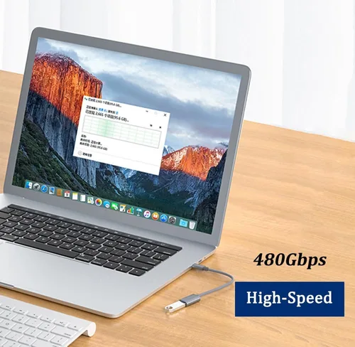 Vista 3 de Adaptador USB C a USB, cable OTG tipo C, adaptador Thunderbolt3 a USB, compatible con MacBook Pro/Air, iPhone 16/15 Pro Max, iPad Pro