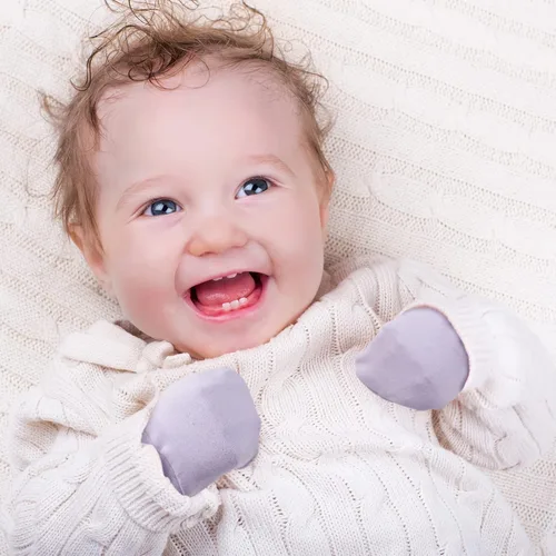 Vista 5 de 12 pares de guantes para bebé recién nacido, guantes antiarañazos para niños y niñas de 0 a 6 meses