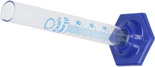 Vista 7 de Cilindro de medición de 0.3 fl oz, juego de cilindros graduados de vidrio, utensilios de experimento de laboratorio, base hexagonal para laboratorio