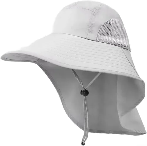 Vista 6 de UPF 50+ Sun Hat Wide Brim Waterproof Outdoor Fishing Beige