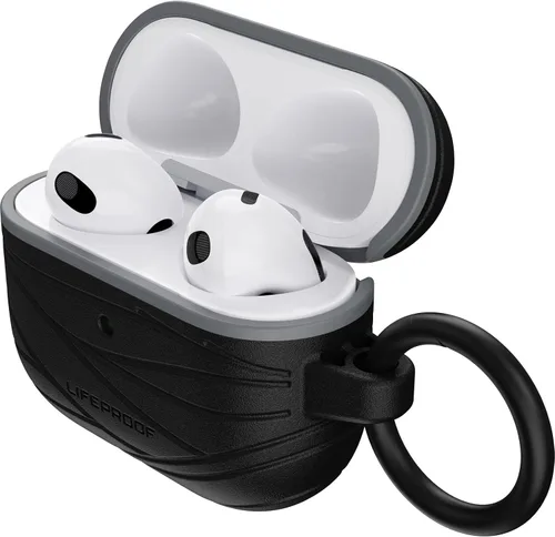 Vista 3 de LifeProof Funda suave al tacto para Apple AirPods (3ª generación) - Pavement (negro)