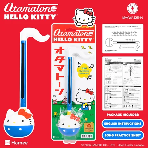 Vista 5 de Otamatone Classic Hello Kitty [licencia oficial de Sanrio] Instrumento musical electrónico de personaje japonés Sintetizador portátil de Japón Maywa
