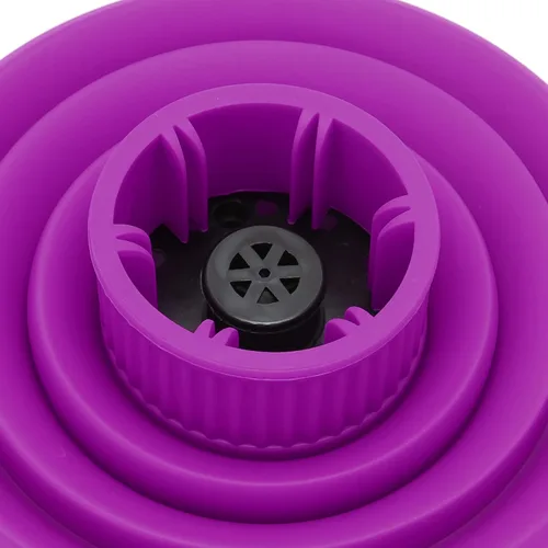 Vista 6 de Difusor de secador de pelo, universal plegable, portátil, ligero, plegable, morado