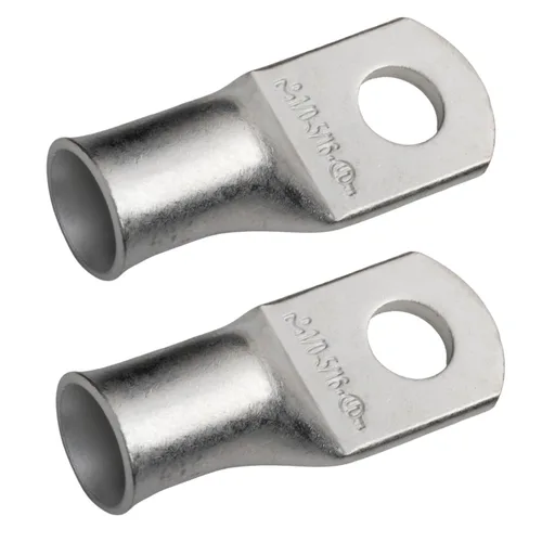 Vista 88 de SELTERM 5 piezas terminales de cable de cobre estañado 1/0 AWG perno de 1/2", extremos de cable de batería, terminales de anillo, conectores