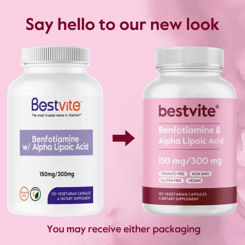 Vista 7 de BESTVITE Benfotiamina 150mg / Ácido alfa lipoico 300 mg (120 cápsulas vegetarianas) – Sin estearatos – Vegano – Sin gluten – Sin OMG