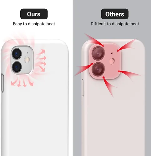 Vista 2 de Funda de silicona líquida compatible con iPhone 11, color rosa neón [Protección contra caídas] [Resistente a los arañazos, a prueba de golpes]