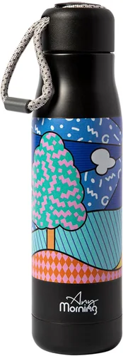 Vista 10 de Any Morning Vaso de café de acero inoxidable, 16 oz, negro