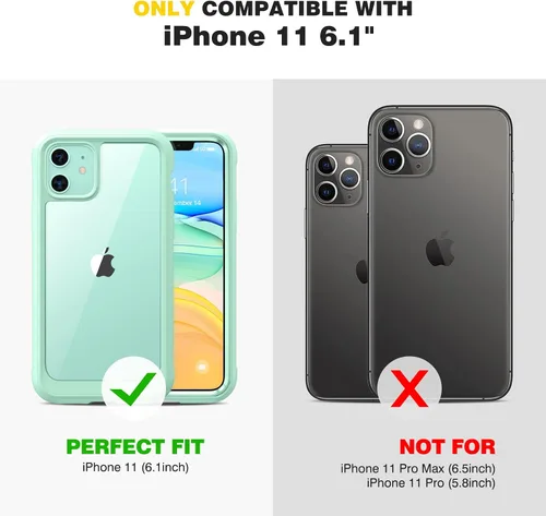 Vista 647 de DIACLARA - Funda transparente compatible con iPhone XR 6.1 pulgadas 2018