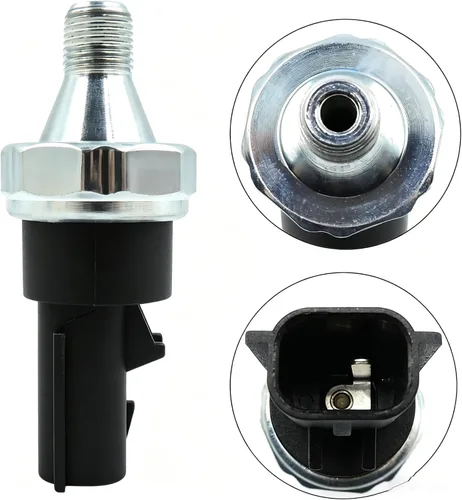 Vista 2 de HiSport Interruptor de sensor de presión de aceite 68003360AA compatible con Jeep Chrysler 200 Sebring LX Base, repuesto para Dodge Avenger SE SXT