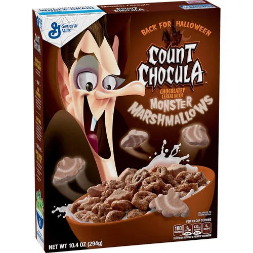 Vista 5 de General Mills - 3 paquetes de cereal Monster con malvaviscos (Boo Berry, Franken Berry, Count Chocula) 29.6 onzas