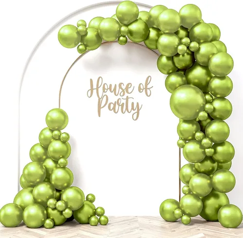 Vista 21 de HOUSE OF PARTY Globos azules metálicos: guirnalda de globos azules, globos metálicos azules de 5/12/18 pulgadas para decoraciones de graduación