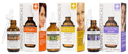Vista 21 de Advanced Clinicals - Suero exfoliante con ácido glicólico al 10% para la cara + ácido láctico Exfoliante facial AHA + suero de ácido salicílico