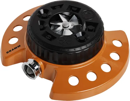 Vista 14 de Dramm ColorStorm - Aspersor de transmisión por engranajes sobre base de metal resistente y duradera, 4 patrones, ideal para áreas pequeñas, medianas