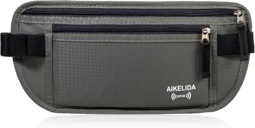 Vista 24 de Cinturón de dinero para pasaporte para mujeres y hombres - Cartera de viaje Negro