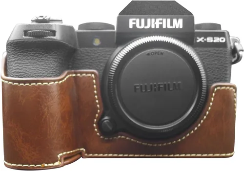Vista 11 de MUZIRI KINOKOO Funda para cámara Fujifilm Fuji XS20/X-S20, estilo retro de piel sintética Fuji XS20 Funda protectora con agarre de mano y diseño