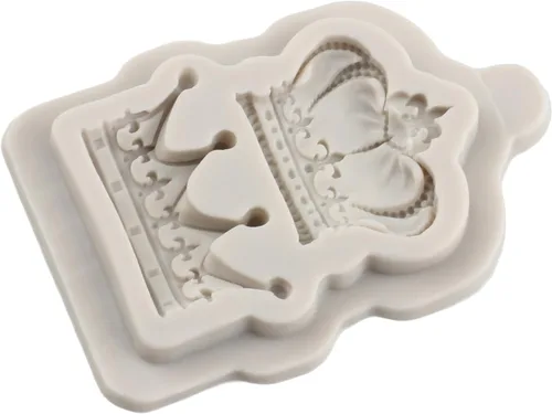 Vista 5 de Moldes de fondant de corona 3D corona pastel decoración molde de Estilo a