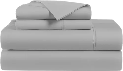 Vista 45 de AMAY Sábanas de 500 hilos 100% algodón egipcio tamaño individual, sábanas para cama de tamaño individual, algodón de fibra extra larga, calidad