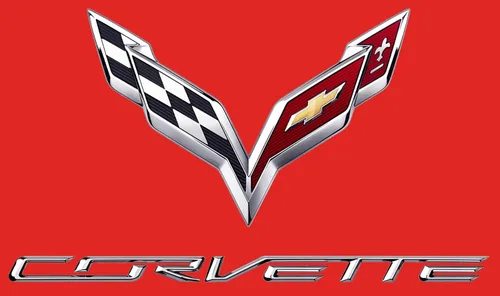 Vista 3 de JH DESIGN GROUP Camiseta Chevy Corvette C7 Emblem Mujer Negro Rojo Heather-Gris