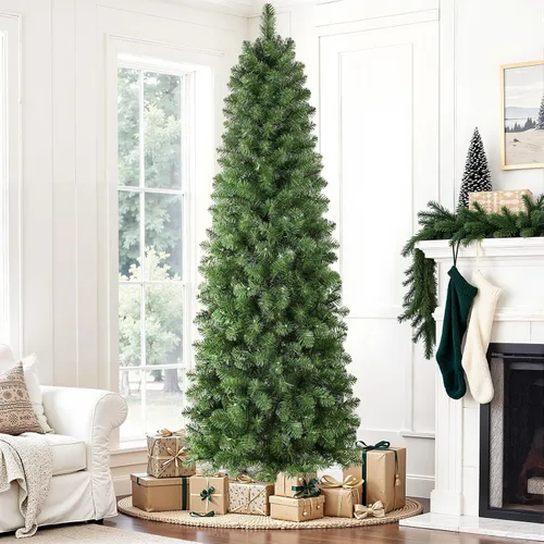 Vista 9 de SHareconn - Árbol de Navidad artificial preiluminado de 4 pies y luces