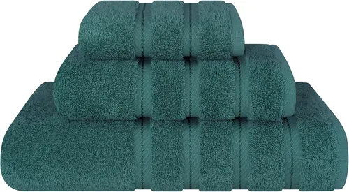 Vista 15 de American Soft Linen - Juego de toallas de 3 piezas, 1 toalla de baño, 1 toalla de mano y 1 toalla pequeña, 100% algodón turco para baño, juego