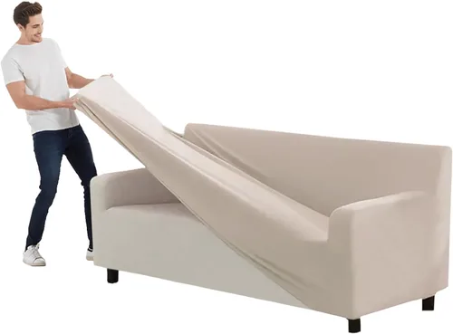 Vista 53 de Funda para Sofá de Terciopelo, Fundas Elásticas para Sofá para Funda Principal Separada/Respaldos y Cojines de Asiento, Funda para Sofá, para Fundas
